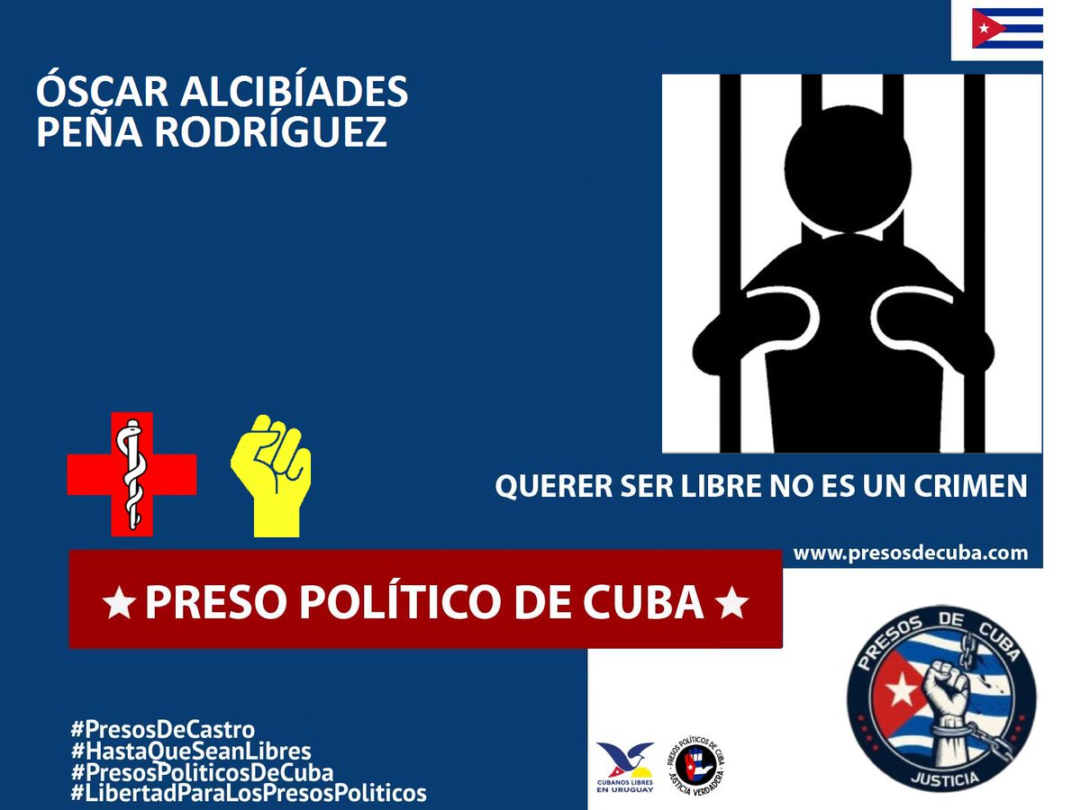 Nuestra misión es visibilizar a los #PresosDeCastro, y luchar con compromiso por cada uno de ellos #HastaQueSeanLibres 🇨🇺⛓️🙏 #BastaYA #Cuba #PresosPoliticosDeCuba @cubanoslibresuy