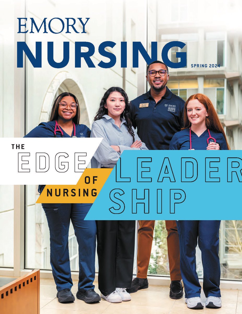 Our Spring 2024 magazine, 'The Edge of Nursing Leadership,' is here 🤩! Read about how our students, faculty, and staff are taking on leadership roles in health care and are becoming changemakers: bit.ly/3yoGVRT