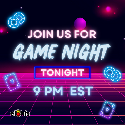 Tournament Alert! Calling all Connect 4 & Solitaire champions!   

Join us for our FIRST EVER tournament TONIGHT on our Discord at 9 PM EST:  discord.gg/9yC2dfPrWV 

Climb the leaderboard & claim awesome prizes!  #ei8htsgg #cryptotournaments #winprizes #connect4 #solitaire