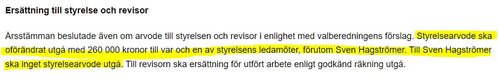 ibinvestorX's tweet photo. Föredömligt av Sven Hagströmer. 😎👍
Bara för att man är rik behöver man inte vara girig.
#creaspac #creades https://t.co/hRagTbuXmK