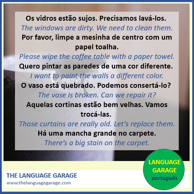 O vaso está quebrado. Podemos consertá-lo? The vase is broken. Can we repair it? #livingroom #home in #Portuguese #LearnPortuguese #português #AprendaPortuguês #languages. #Lessons and #Learn for #Free: tinyurl.com/2sfc2ad5