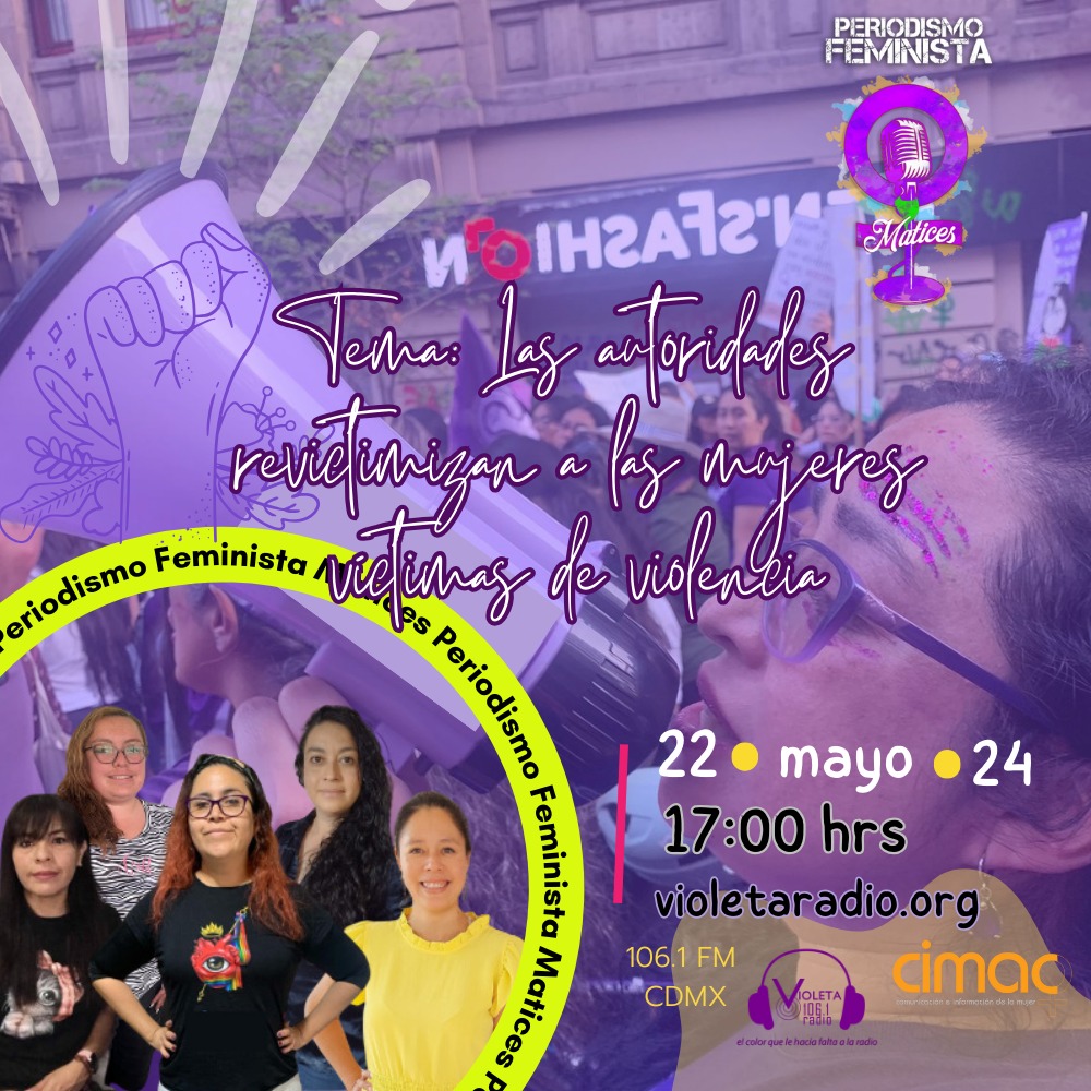 Hoy en 'Matices, #PeriodismoFeminista' 📰🗞️🎙️: En este capitulo las #ChicasMatices platicaron sobre varios casos de agresiones contra mujeres, como el caso Atenco. 🕘 5 pm 📻💻 106.1 FM en CDMX o violetaradio.org #CIMACRadio #PeriodismoFeminista #MujeresPeriodistas