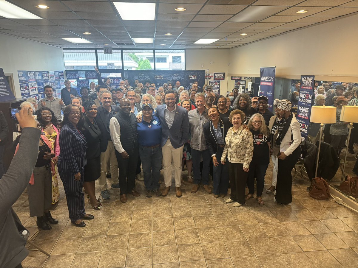 GREAT Office Opening Event on Sunday to get President Joe Biden, VP Kamala Harris and Senator Tim Kaine re-elected. Make sure YOU get out and vote!