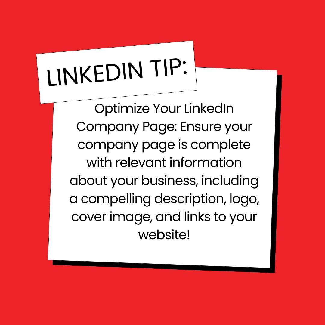 Is your LinkedIn Company Page optimized? Let TMP help you shine! Craft a compelling description, showcase your brand, and drive engagement with ease. Elevate your LinkedIn presence today! 💼💡

#linkedinmarketing #b2bmarketing #linkedin