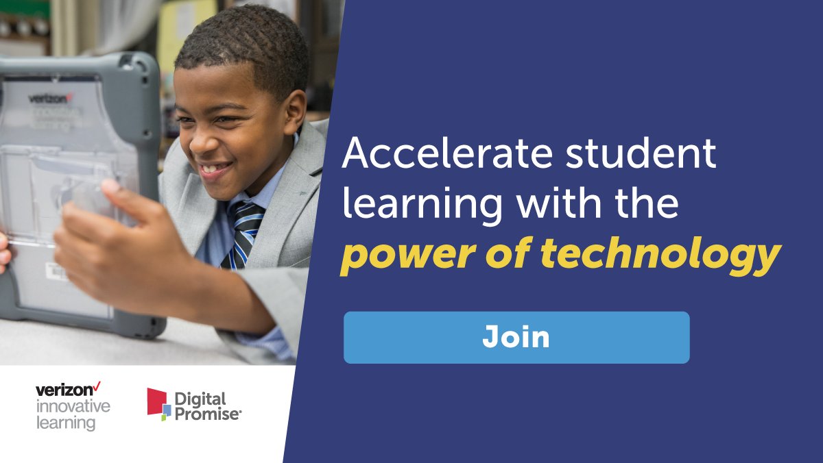 Take innovative learning with technology to the next level. Apply now to join the next cohort of #VerizonInnovativeLearning Schools: verizon.digitalpromise.org/join #dpvils