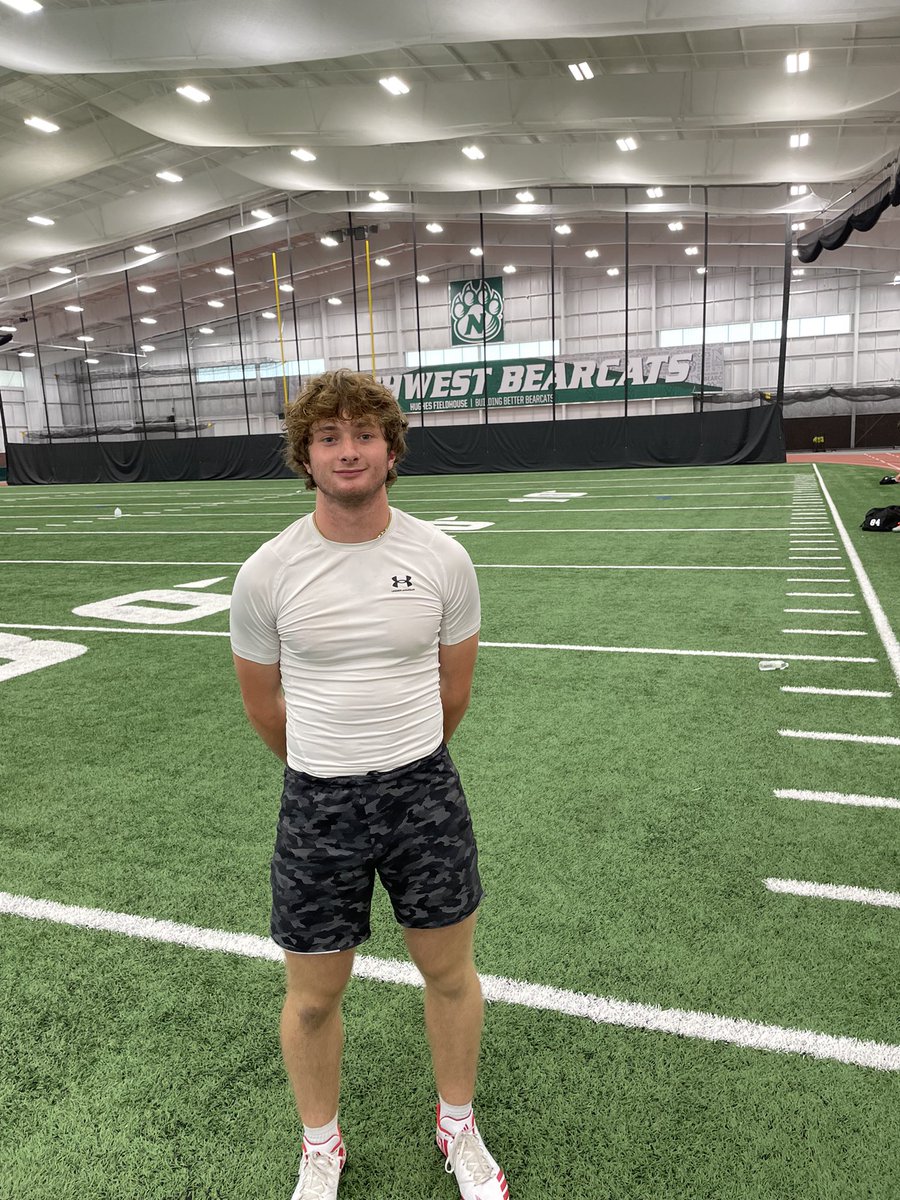Thank you <a href="/CoachBostNW/">Chad Bostwick</a> and <a href="/CoachTSturdy/">Todd Sturdy</a> for a great camp! I had an amazing time. <a href="/NWBearcat_FB/">Northwest Football</a>