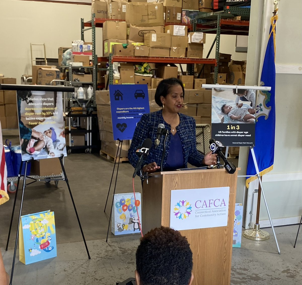 $1.2M in federal funds have been awarded to the CT Association for Community Action to launch the Diaper Distribution Demonstration and Research Pilot program in CT 1 in 3 families in the U.S. do not have enough diapers for their children- this vital program will help families