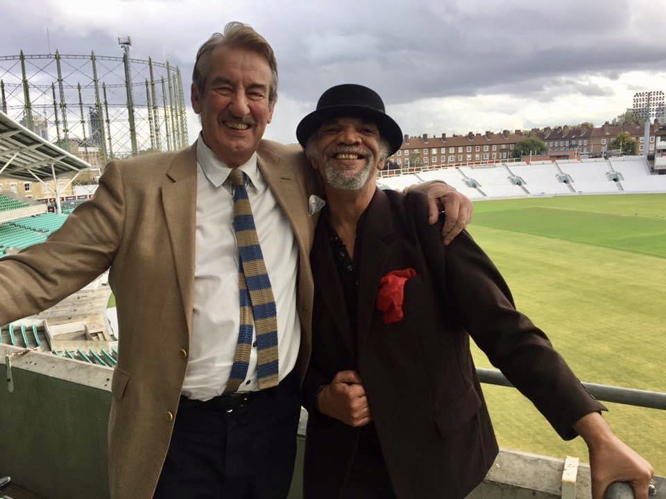 A nice pic from the Oval of two cricket mad friends. Goodnight and God bless.