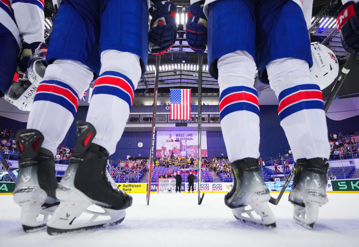 Team USA’s #MensWorlds quarterfinal is set. The U.S. will face Czechia on Thursday, May 23, at 2:20p ET.