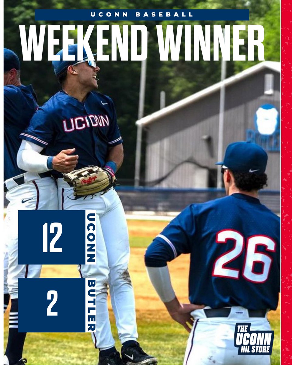 UConn Baseball had the W against Butler on Friday! ⚾️ #uconn #uconnbsb