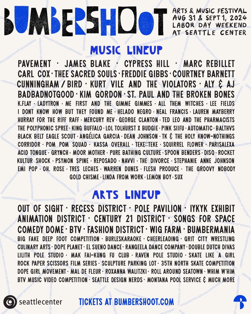 Lineup got so bad they had to add arts and crafts