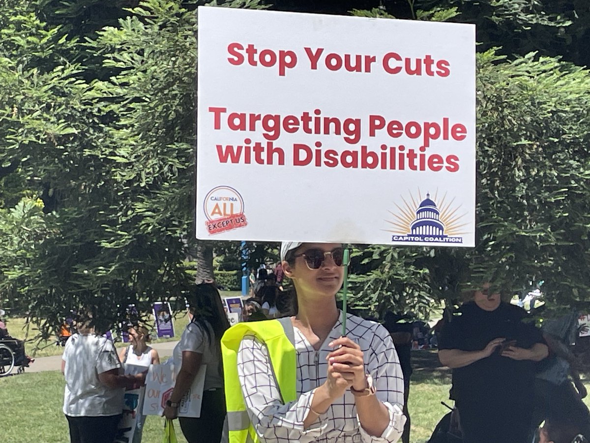 .⁦@CAgovernor⁩ your bull 💩 delay/cut to the Disability Community is a disgrace! Stop balancing the CA Budget on the backs of people w/disabilities and the people that support them! #KeepThePromise #LantermanAct