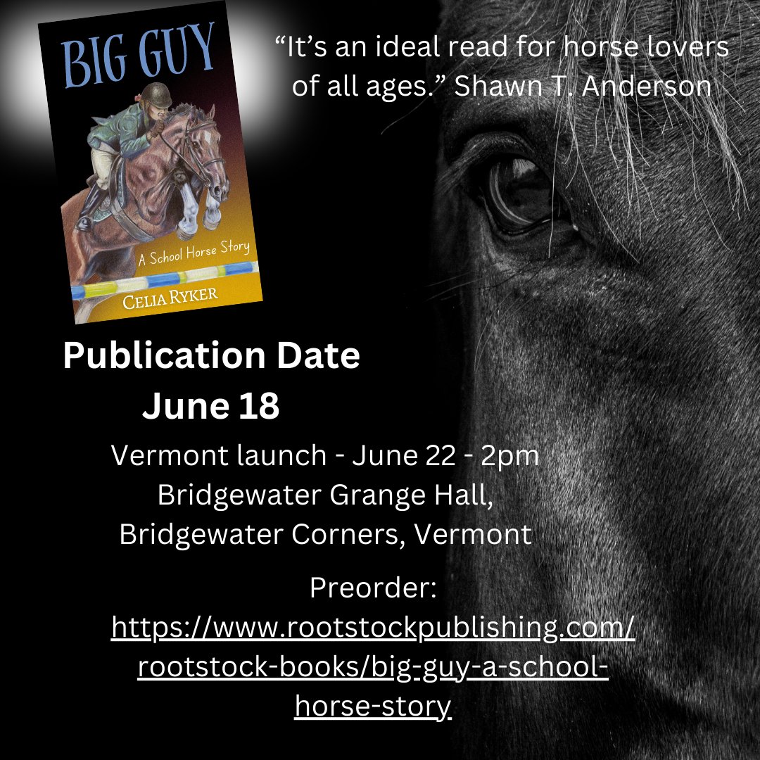 celiadryker's tweet photo. I'm excited to share my children's book, Big Guy. The story is told by the horse and he is facing big changes in his life.  
You can preorder Rootstock: https://t.co/Qr1JrdjMWT
#writerscommunity #horsebooks #childrensbooks https://t.co/sSfkDYX4Io