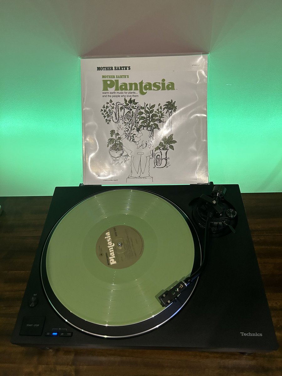 Well it’s evening plant water time, only one thing for it, Mother Earths Plantasia by Mort Garson.