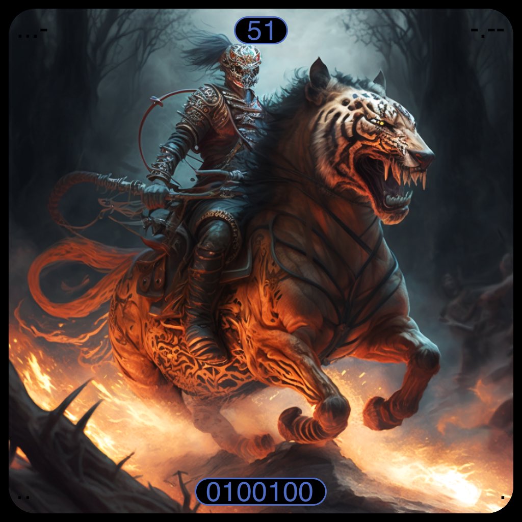 CiriNexus's tweet photo. In a world on the brink of annihilation, the Apocalypse Rider empowered animals, leading to their intelligence and revenge against humanity. The animals coordinated attacks, hunting down humans with strategic ferocity. 
#nftarti̇st #NFTGaming #nft #eth #openseacollection https://t.co/jDOBmifxGR
