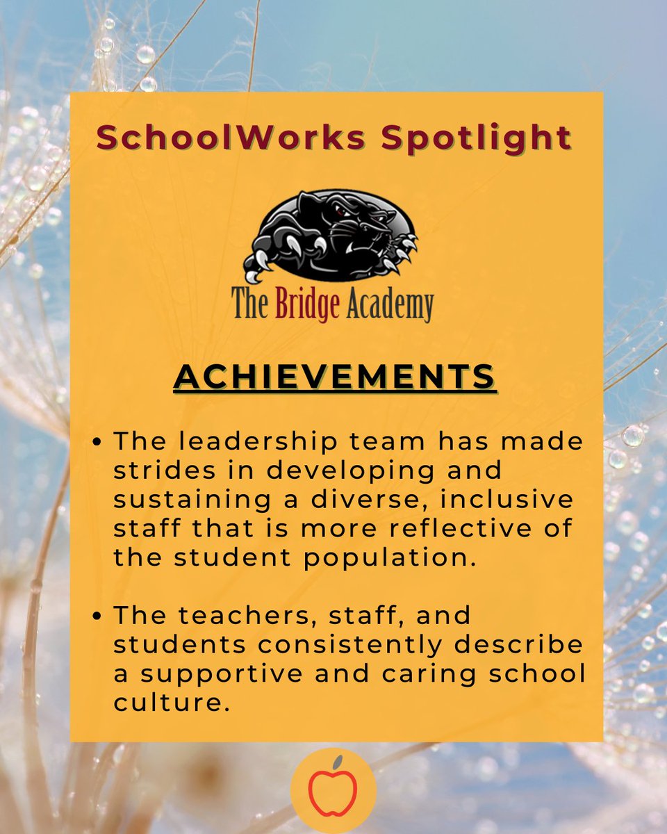 SchoolWorksLLC's tweet photo. #SchoolWorksSpotlight🍎 Join us in applauding the leadership team at @BridgeAcademyCT in Bridgeport, Connecticut. With dedication to continuous improvement, their team has built a solid foundation for their school’s success. ⭐@mrelliottbridge https://t.co/5xdFujd13u