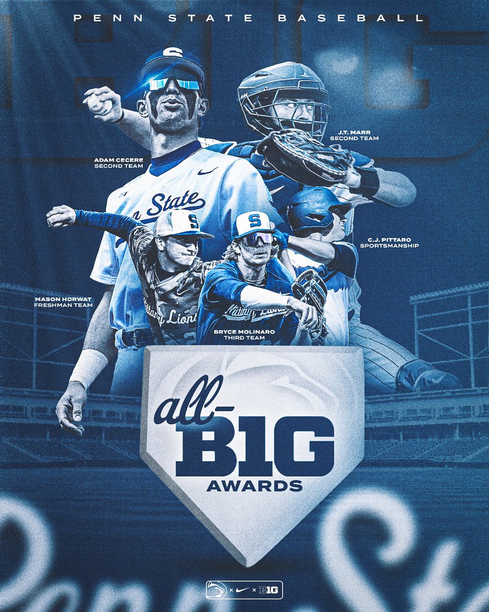 Congrats to our four All-Big Ten honorees and sportsmanship award winner! ➡️ bit.ly/4brjVAn #WeAre