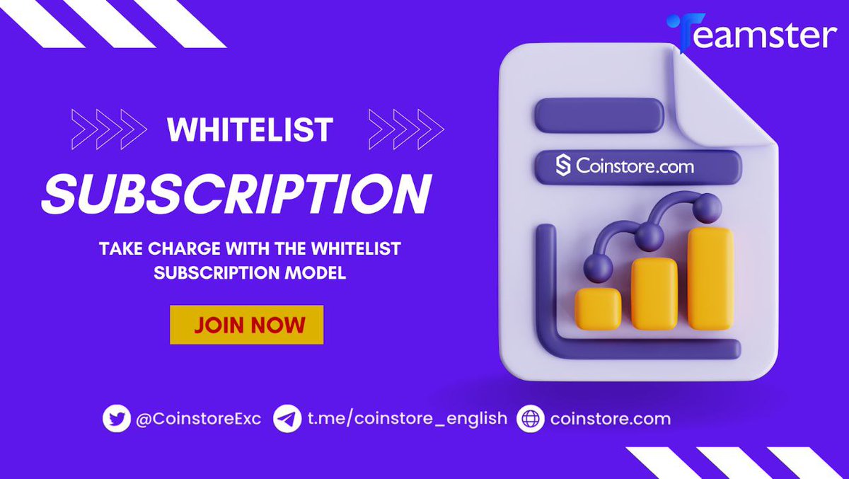 Get in early on @CoinstoreExc's secure launchpad. Rise above the inconsistencies of everyday incubators and platforms
Details tinyurl.com/yckrvncj

#WhitelistModel #Launchpad #ChooseCoinstore