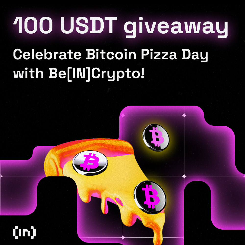 Happy Bitcoin Pizza Day GIVEAWAY!🍕🎉 Join our Bitcoin Pizza Day  celebration and enter for a chance to win 100 USDT! 💵 How to enter:  🍕Follow us. 🍕RT this post and tag 3