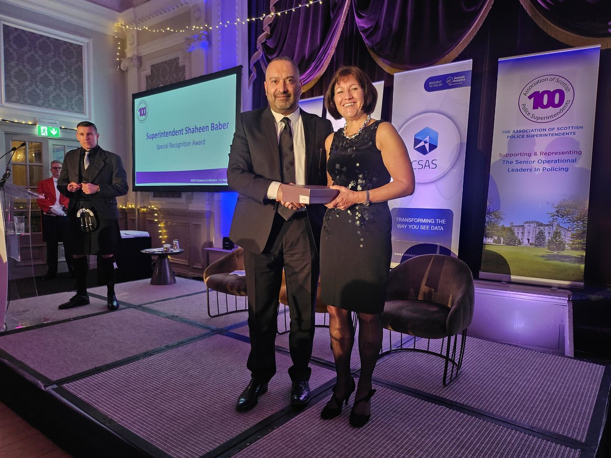 ASPS (@scotpolicesupts) on Twitter photo Supt Shaheen Baber wins a Special Recognition Award for his tireless commitment to community engagement. #ASPS100 Supt Shaheen Baber wins a Special Recognition Award for his tireless commitment to community engagement. #ASPS100