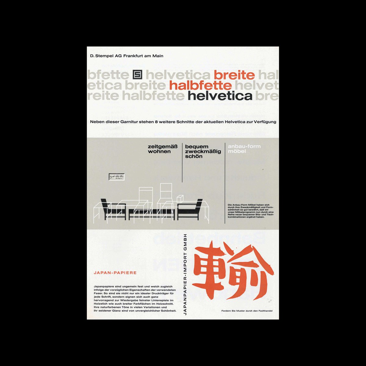 Helvetica, D. Stempel AG, Frankfurt am Main, 1960s with various samples. #helvetica designreviewed.com/artefacts/helv…