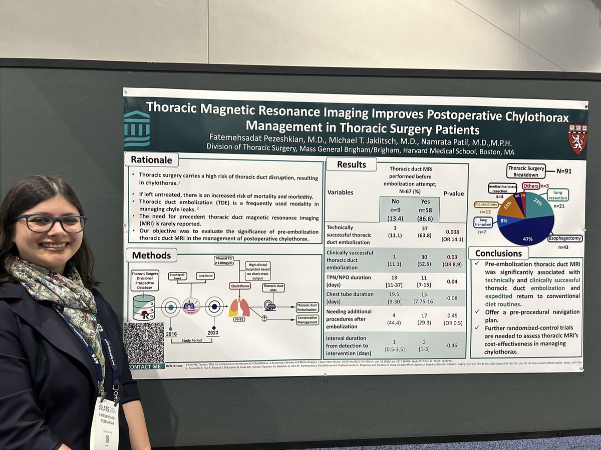 Jeffrey Velotta MD FACS (@jvelottamd) on Twitter photo Congrats to <a href="/BrighamThoracic/">Brigham and Women's Thoracic Surgery</a> research fellow for great work on thoracic duct embolization for chylothorax, it often isn’t as successful as u think!! 26 to 44% need additional procedures after initial embolization <a href="/ATSScholar/">ATS Scholar</a> <a href="/atscommunity/">American Thoracic Society (ATS)</a> <a href="/ATS_Assemblies/">ATS_Assemblies</a> <a href="/atstoa/">ATS TO Assembly</a> Congrats to <a href="/BrighamThoracic/">Brigham and Women's Thoracic Surgery</a> research fellow for great work on thoracic duct embolization for chylothorax, it often isn’t as successful as u think!! 26 to 44% need additional procedures after initial embolization <a href="/ATSScholar/">ATS Scholar</a> <a href="/atscommunity/">American Thoracic Society (ATS)</a> <a href="/ATS_Assemblies/">ATS_Assemblies</a> <a href="/atstoa/">ATS TO Assembly</a>