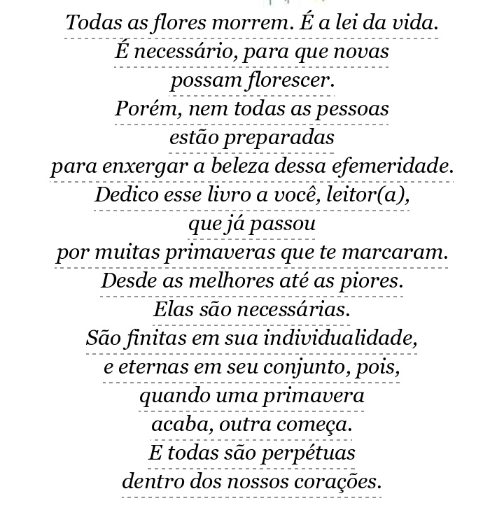 leriam pela dedicatória?