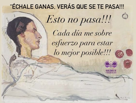 💜"Échale ganas, verás que se te pasa"💜
No perdona esto no se pasa, ni echando ganas. Nuestro cerebro y nuestro cuerpo van a ritmos diferentes, queremos pero no podemos, aunque nos subreesforcemos para estar lo mejor posible.
#fibromialgia
#dolorcronico
#Visibilizar