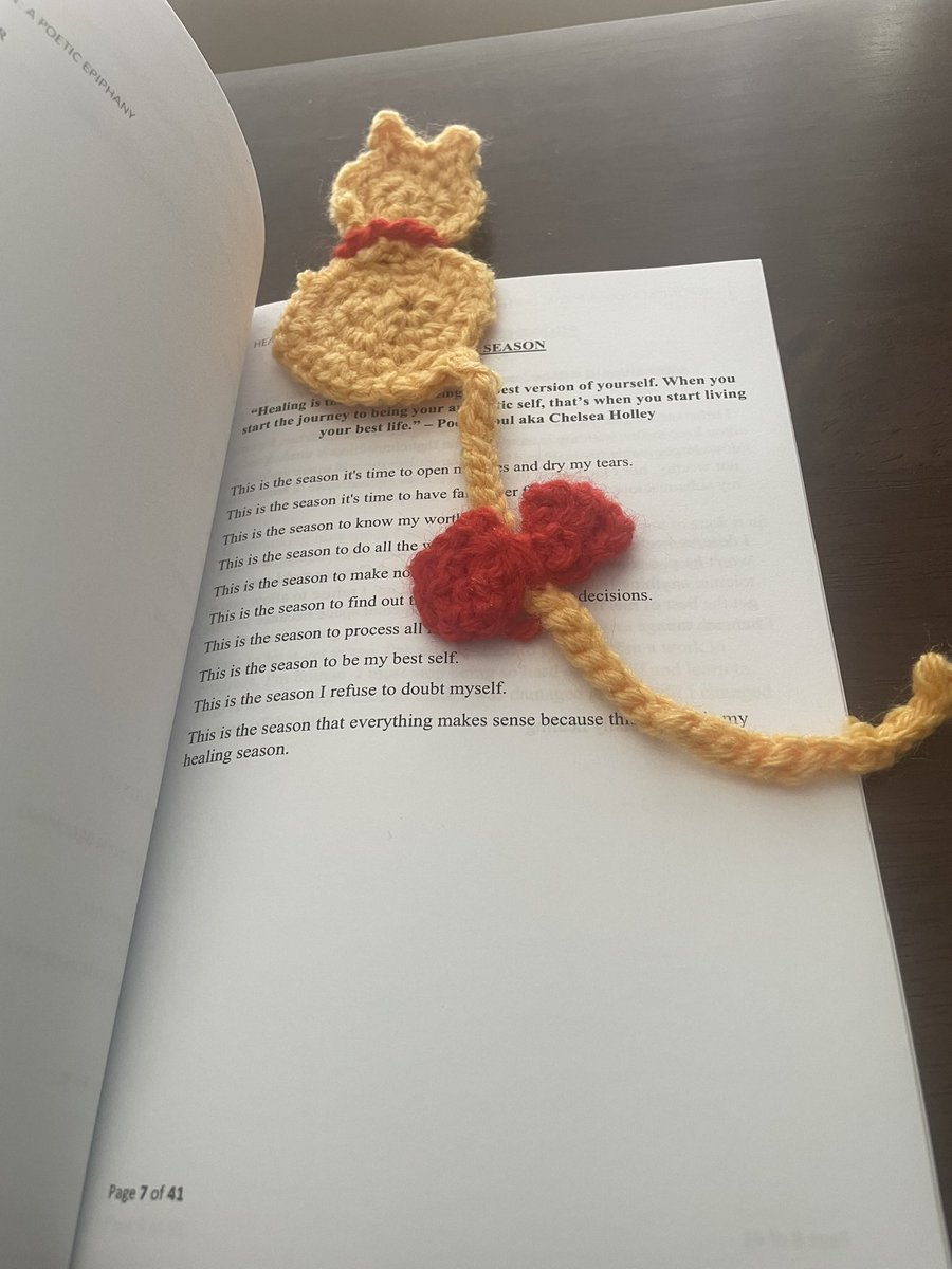 A cat bookmark that I made with my poetry book! My poetry book is available on Amazon! It’s a collection of poems that describes the journey of discovering your self-love and worth. Link is in my pinned tweet ❤️ #poetrylovers #bookspotlight #AuthorPromo #poetry