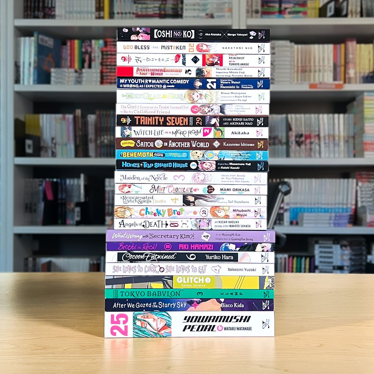 We know, we know, you're here for the manga...and today we're delivering a FAT 👏 STACK 👏!!!

Look for all these volumes on the shelves of your local book store to keep those TBR stacks going! 📚 📚 📚

📅: buff.ly/3H7DSz5