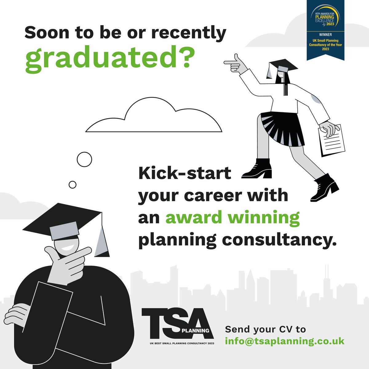 TSA are hiring….please email your CV..if you are keen to learn in a fast paced, award winning pl consultancy, covering multiple different sectors, dynamic projects, with opport to work towards being chartered.. oh and would enjoy a bit of craic along the way…..get in touch…
