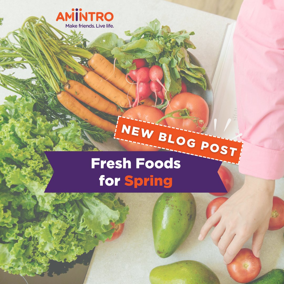 🥕🍅🥬 We've got you covered with tips and tricks for making the most out of April's seasonal fruits and veg!

Read the blog at ⁠amintro.com/activities/fre…
⁠
Create an account today and explore the best of life after 50 at app.amintro.com/Account/Regist…!⁠

#amintro #amintrofriends