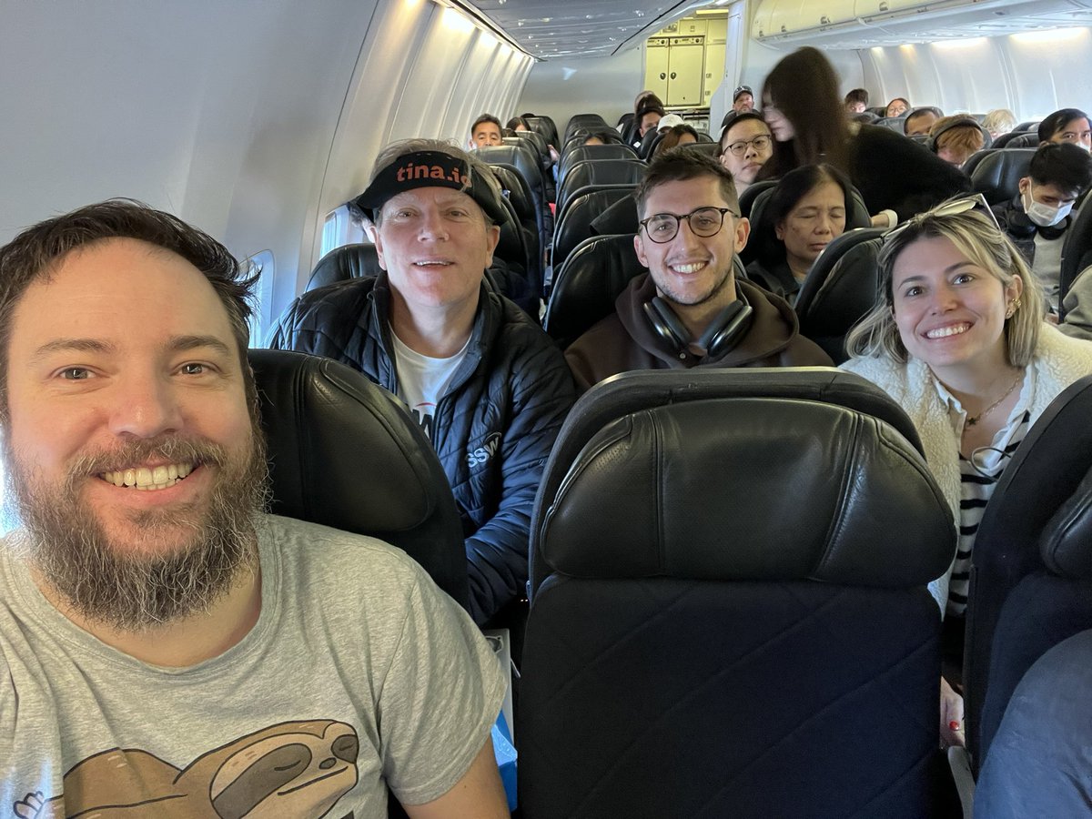 4/5ths of the <a href="/tinacms/">Tina</a> &amp; <a href="/SSW_TV/">SSW / SSW TV</a> teams are enroute to #ServerlessDays  #Auckland ✈️🤘