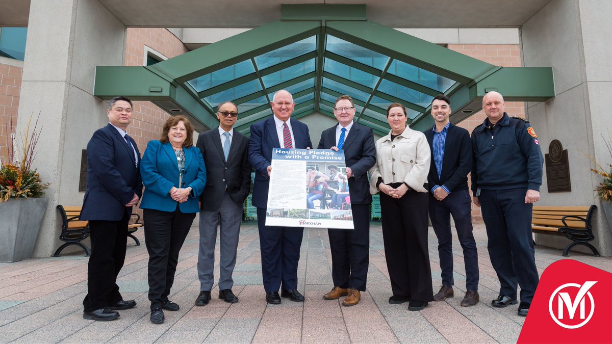 In our commitment to growing our communities, we introduced the City’s Housing Pledge with a Promise in 2023 – supporting the Province in building 44,000 new homes in Markham over the next 10 years! markham.ca/StrategicPlan #StrategicPlanAccomplishments #MarkhamIsMore