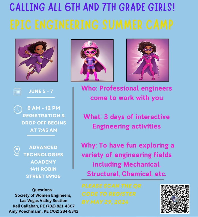 CCSDMagnet's tweet photo. 🚀 Dive into the world of engineering at @atechmav's Epic Engineering Summer Camp, exclusively for 6th & 7th-grade girls! This 3-day immersive event opens up a universe of opportunities in engineering. SIGN UP NOW! #WomenInSTEM #EngineeringCamp https://t.co/B9SNe850EI