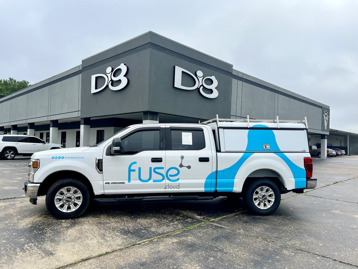 digginus's tweet photo. Always fun to design &amp; install these partial wraps for our friends over at @fusedotcloud💡☁️

#partialwrap #vinylgraphics #branded #arlonslx #fleetwraps https://t.co/SH6Uxuw1On
