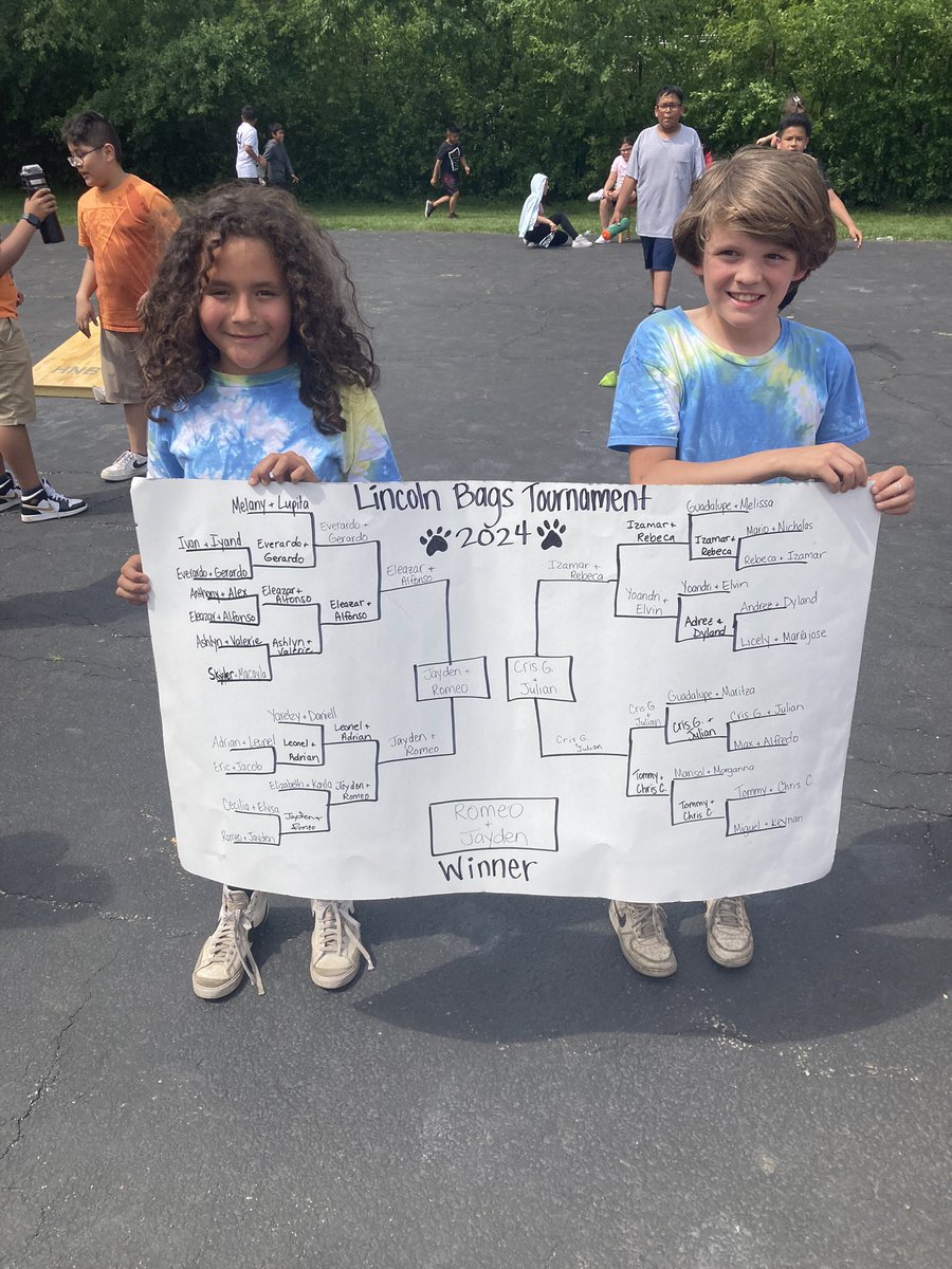 MsCollettiDL's tweet photo. The 3rd annual 5th grade Lincoln Bags Tournament was a success! Congrats to our winners! 
#ASD4all https://t.co/GLthoOGF9w