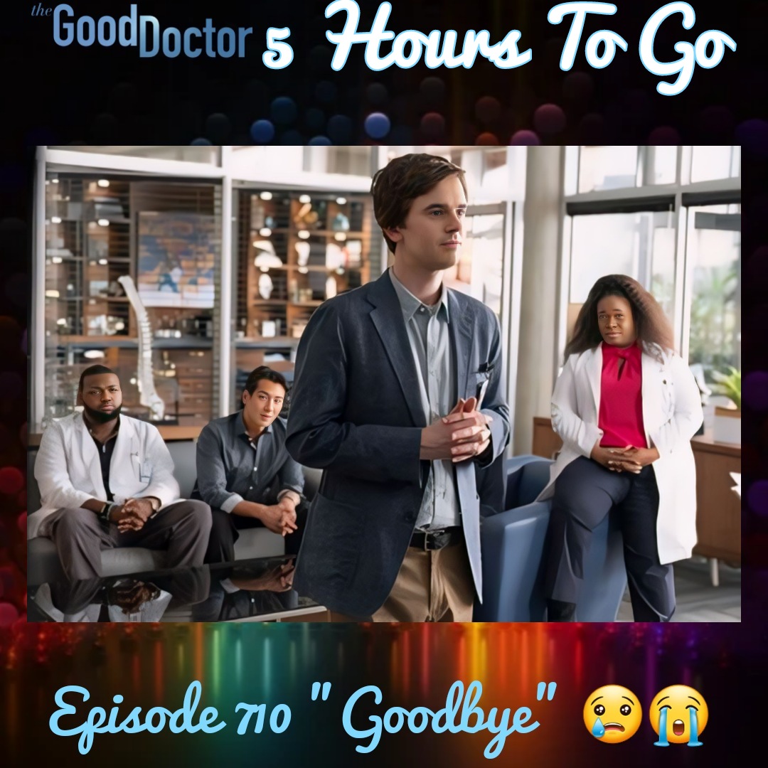 Our beautiful show's final countdown begins East Coast 😢🍏🥞💖💙 #FreddieHighmore #DrShaunMurphy #BriaSamoneHenderson #WillYunLee #WavyyJonez #TheGoodDoctor #SeriesFinale <a href="/freddiehighmore/">Freddie Highmore</a> <a href="/GoodDoctorABC/">The Good Doctor</a> <a href="/SPTV/">Sony Pictures Television 📺</a> <a href="/ABCSignature/">ABC Signature</a>