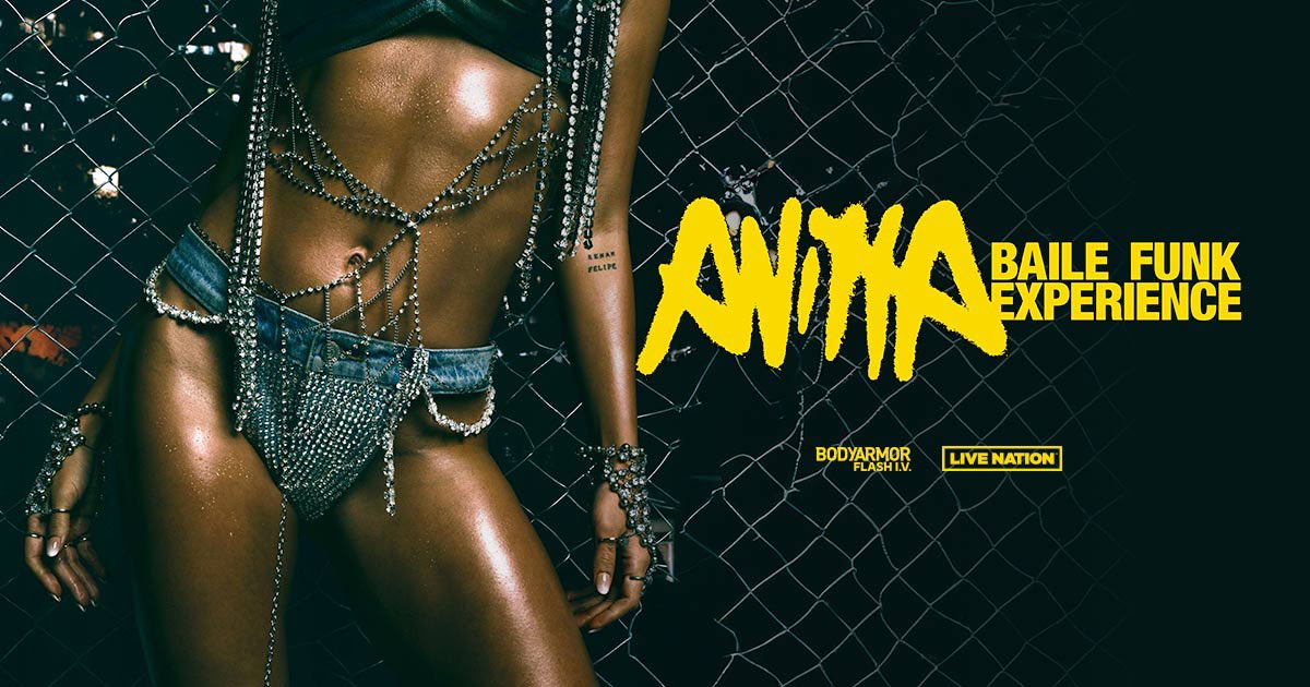 🎙| SOLD OUT
Hoje em Los Angeles ocorre o terceiro show da turnê mundial de Anitta produzida por Live Nation

'Baile Funk Experience' é apresentado e hidratado por BODYARMOR Flash I.V.