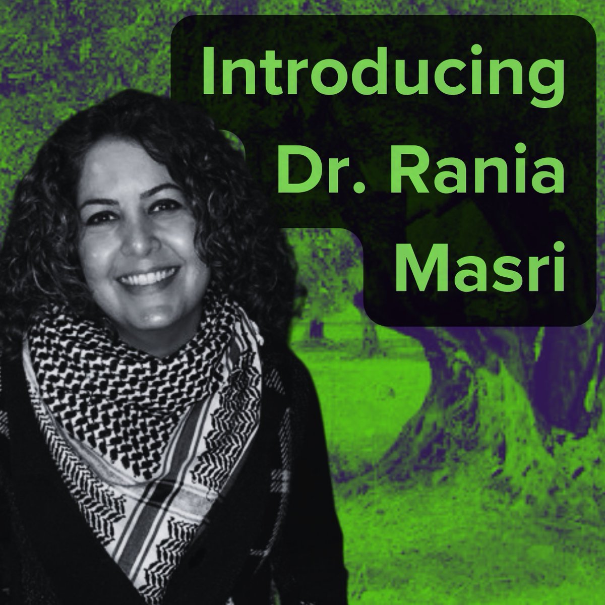 Dr. Rania Masri is Co-Director of Organizing and Policy of the North Carolina Environmental Justice Network. Rania Masri been an activist and organizer since 1993, and a professor and researcher since 2005. Come learn from her at facebook.com/events/4502734…