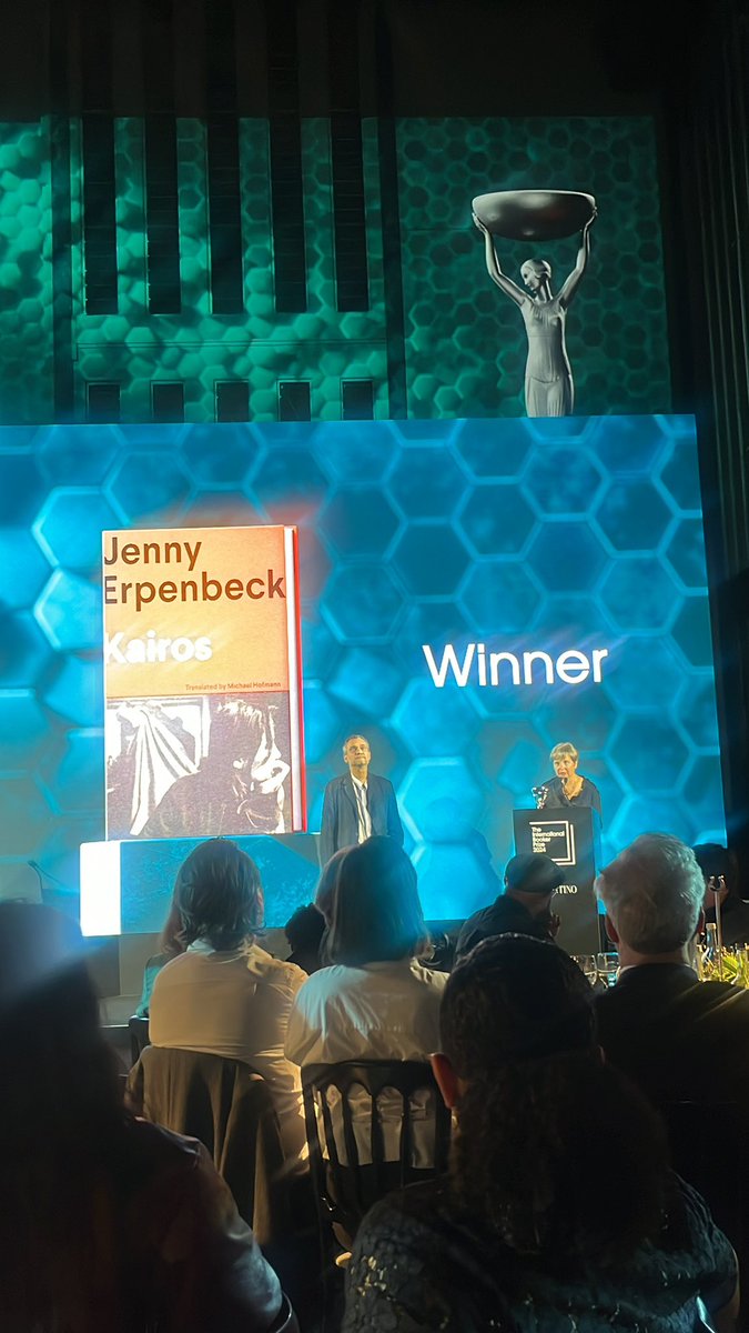 Kairos by Jenny Erpenbeck translated from German by Michael Hofmann wins International @TheBookerPrizes - a ‘private story of love & its decay’ says its author