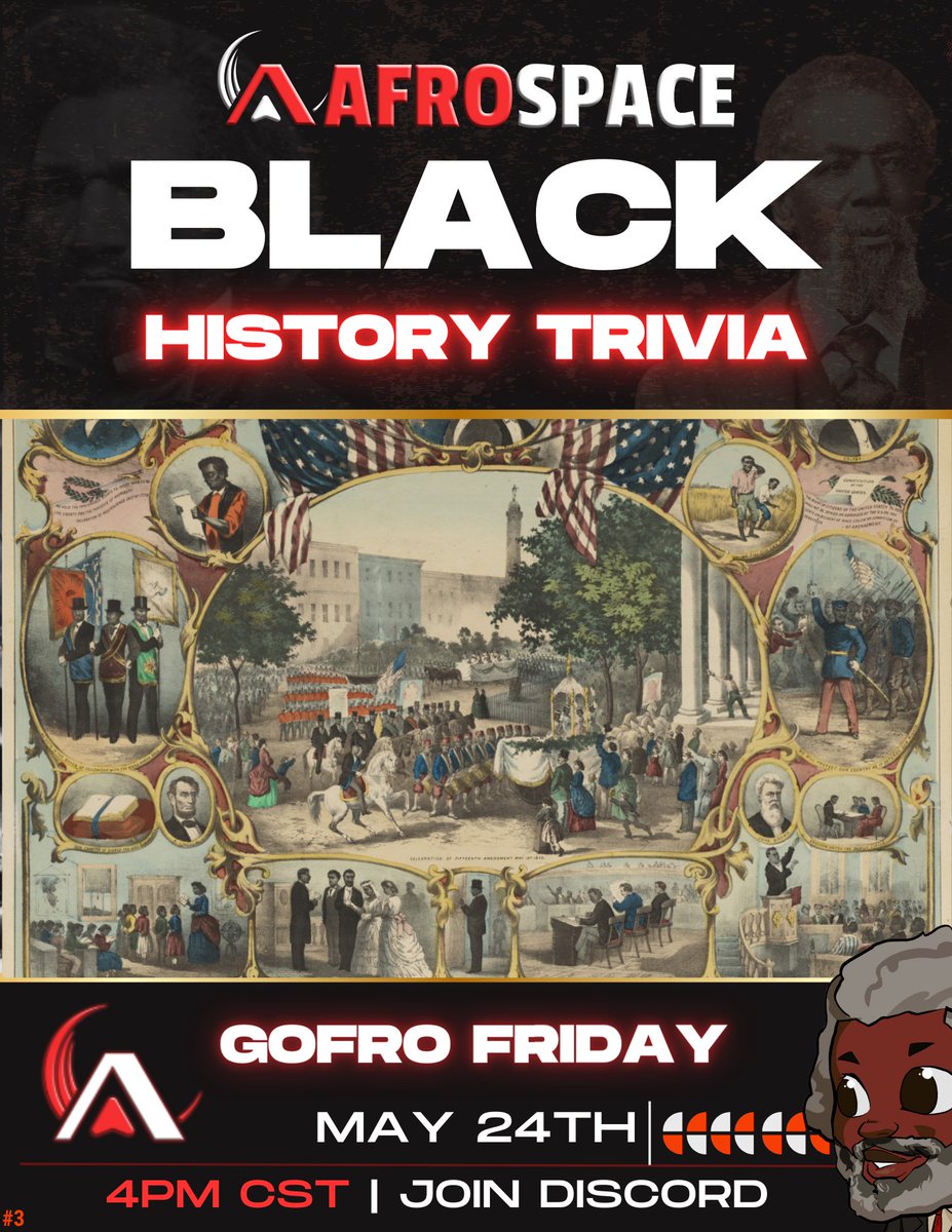 Week 3 LFG 🚀🚀📜📜
100 ALGO Giveaway 🚨

1️⃣ Like & RT
2️⃣ Tag 3 #algofam
3️⃣comment #savehistory
4️⃣join discord (link in bio)

This week we are diving more deeply into the Reconstruction era and the 15th amendment to the United States Constitution. Come save history with us 😀