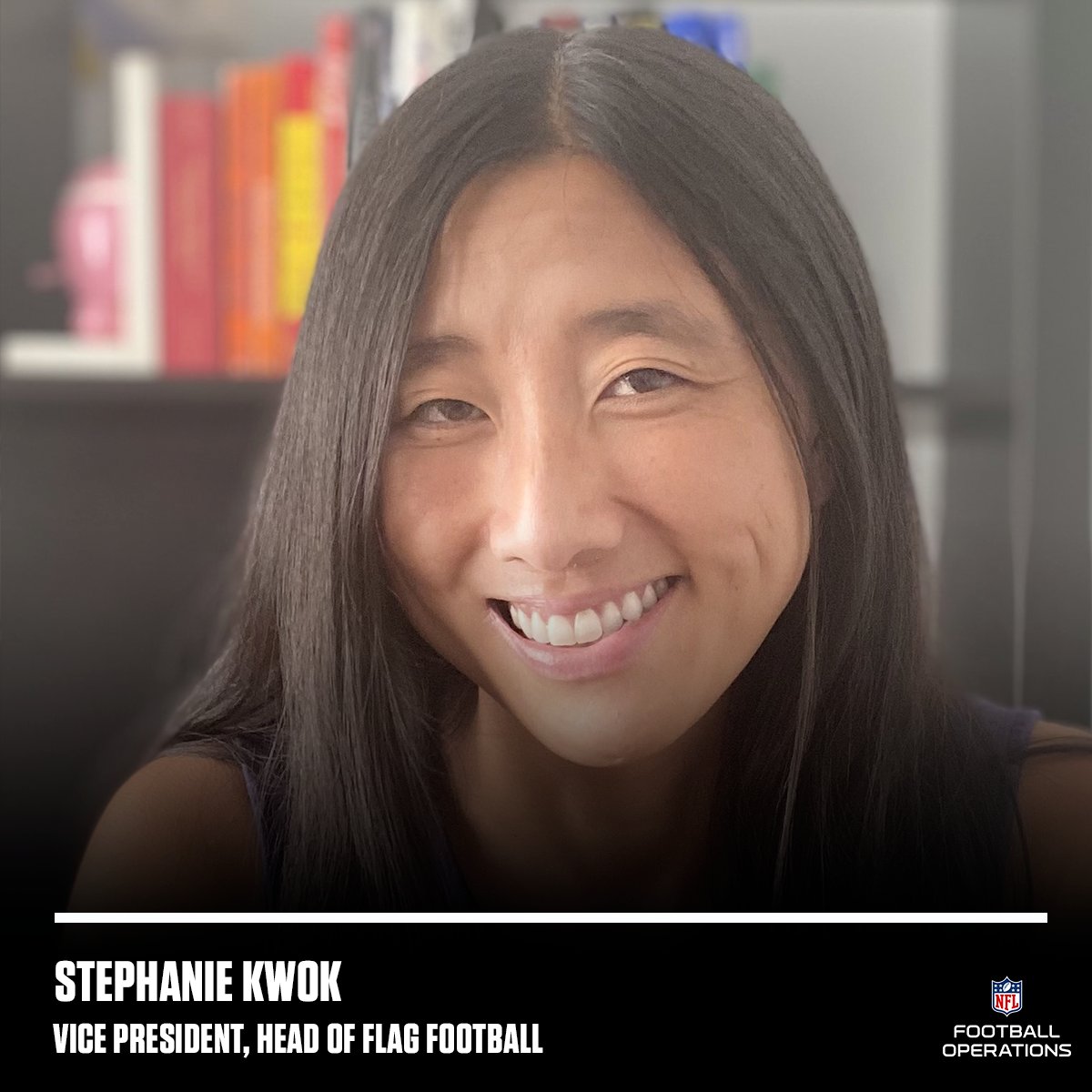 Stephanie Kwok joins the @NFL as Vice President, Head of Flag Football.

Kwok brings her passion, proven leadership skills and background as a flag player to the team in order to advance the sport internationally.

Learn more: ops.nfl.com/4axFf6b
@NFLFLAG  | @nflplayfootball