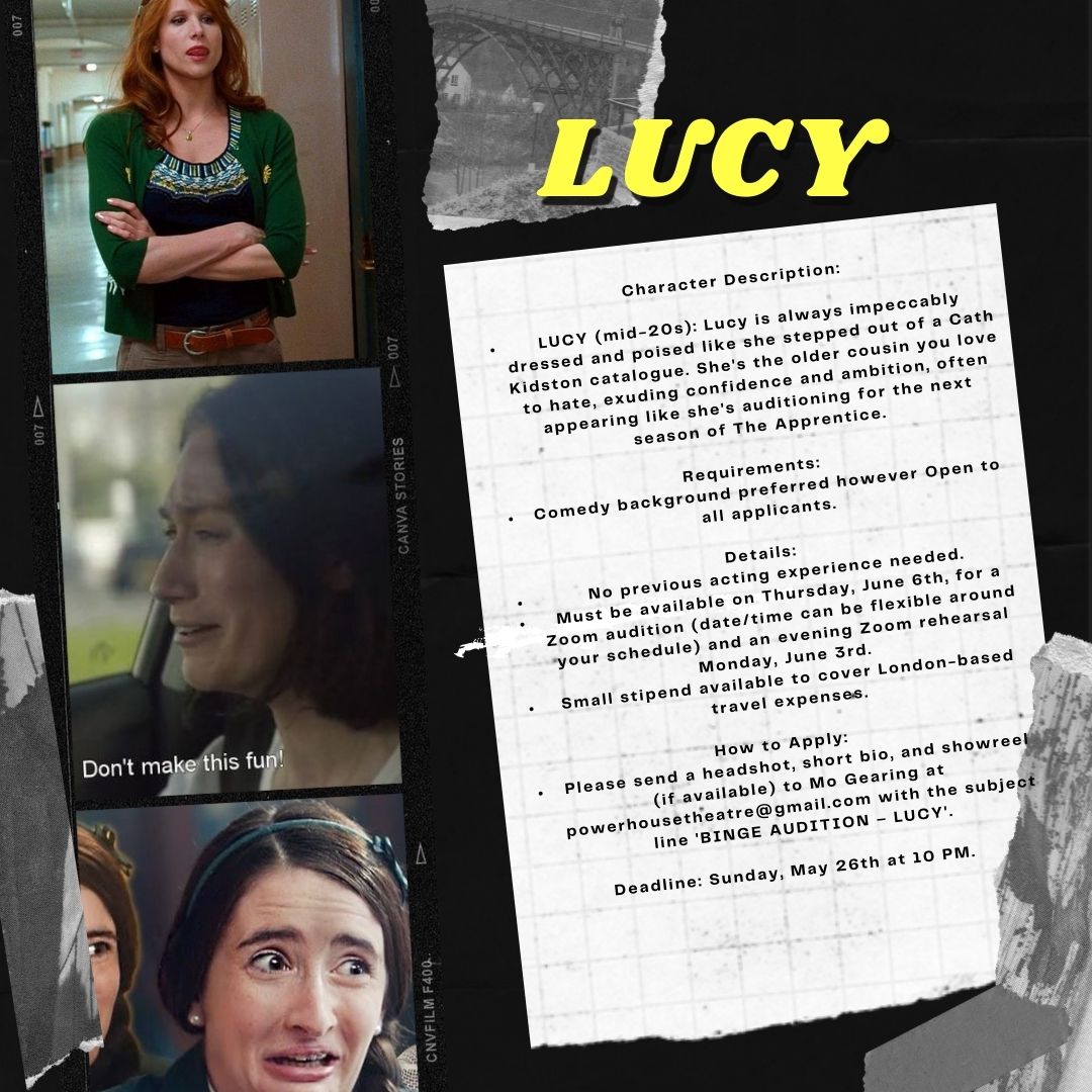 🚨CASTING CALL🚨 
(PART 2)

Looking for actors, ideally from Birmingham/ The Black Country to perform in 'Binge' a new piece of writing being showcased in our new comedy scratch night at <a href="/ThePleasance/">Pleasance</a>

2/2

#casting #callout #performance #acting #actor #actress #newwriting