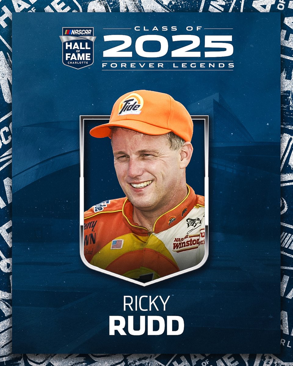 You couldn't keep him out of a race car. Now, Ricky Rudd takes his rightful place in the #NASCARHOF.