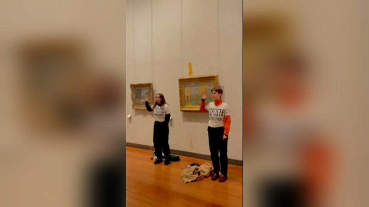 Jet de soupe sur un tableau de Monet à Lyon: deux militantes jugées, deux ans de prison avec sursis requis l.bfmtv.com/HEfc