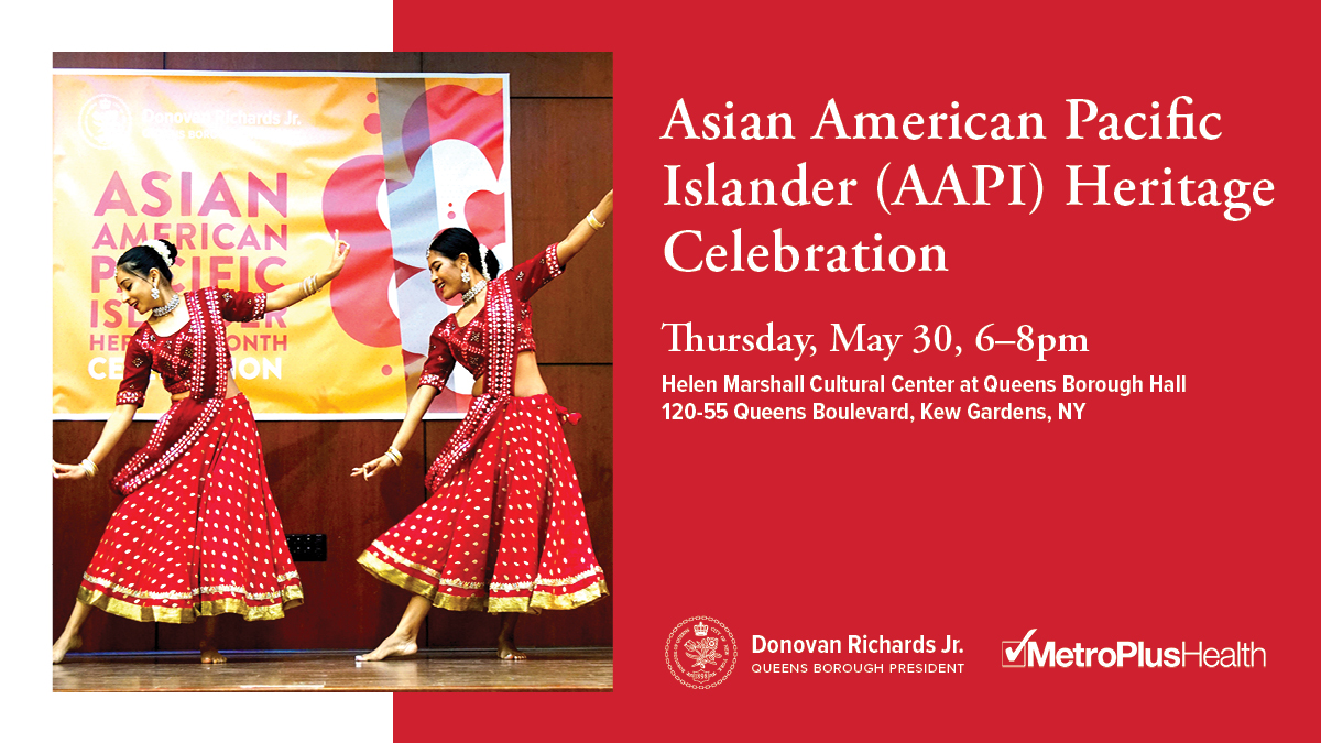 In celebration of AAPI Heritage Month, we're hosting an AAPI event on Thursday, May 30! Join us as we celebrate our diverse, dynamic and growing AAPI community here in Queens with performances, awards and refreshments. RSVP at docs.google.com/forms/d/1rW9-1…