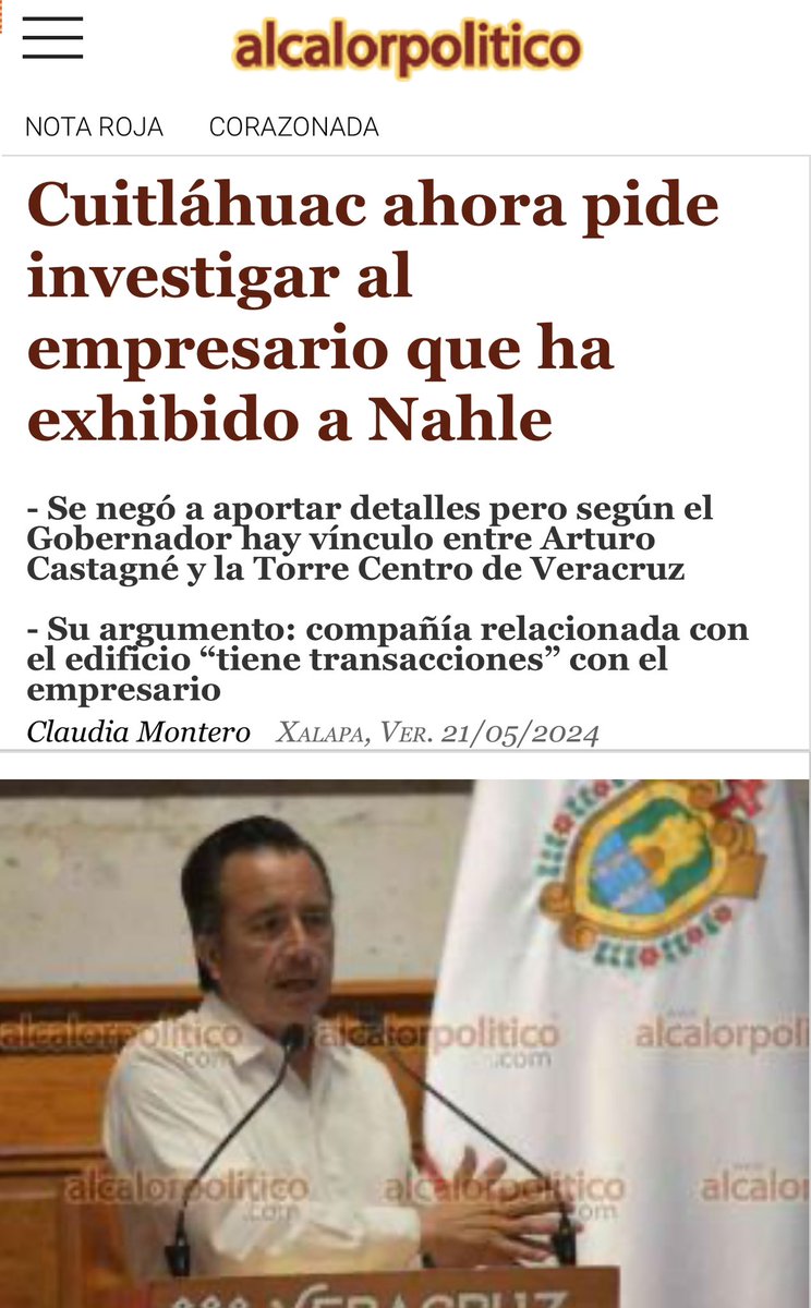 Gobernador @CuitlahuacGJ en nada me había metido contigo pero te acabas de subirte a la pista de baile, me quieres meter en conflicto con los inversionistas de la “Torre Centro” NO ME PROVOCAS TEMOR, me causas risa. Una más de tus mentiras. Por mi parte puedes mandar demoledor