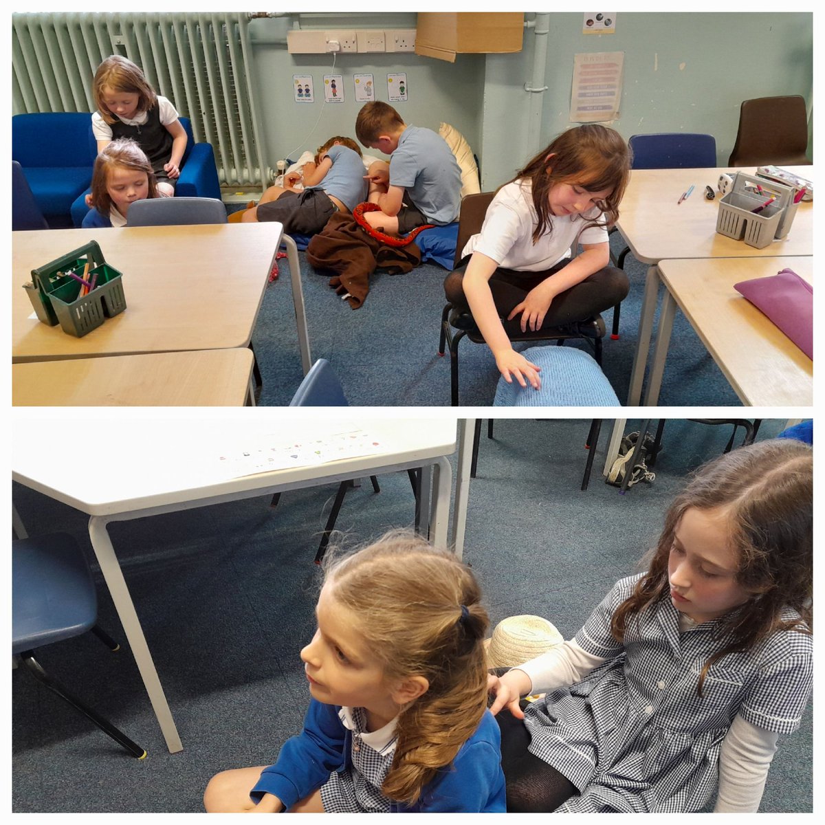 The Royal School of Dunkeld (@royaldunkeldps) on Twitter photo As part of #MentalHealthWeek, we tried some mindfulness activities that can help if we are feeling worried or anxious. Our favourite was a relaxing back massage. It's a brilliant way of learning about #UNCRC Article 24. <a href="/UNCRC/">Children's Right's</a> <a href="/HwbPkc/">PKC_HWB</a> <a href="/PKCnurture/">PKC Nurture</a> 😊 As part of #MentalHealthWeek, we tried some mindfulness activities that can help if we are feeling worried or anxious. Our favourite was a relaxing back massage. It's a brilliant way of learning about #UNCRC Article 24. <a href="/UNCRC/">Children's Right's</a> <a href="/HwbPkc/">PKC_HWB</a> <a href="/PKCnurture/">PKC Nurture</a> 😊