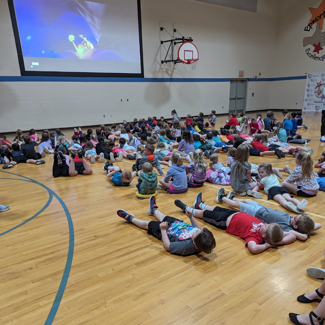EpworthElem's tweet photo. We made the best of it on this rainy day. We look forward to having kids outside later in the week as we wrap up the school year. https://t.co/gnt7hPdilJ